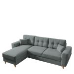 Καναπές Γωνιακός ArteLibre Αναστρέψιμη Γωνία JESSIE 235x160x85cm Ανοιχτό Γκρι