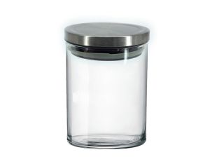 Δοχείο Με Μεταλλικό Πώμα Διάφανο Γυαλί 800ml
