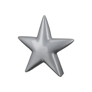 Διακοσμητικό Αντικείμενο Αστέρι Κεραμικό Ασημί 4x23x22cm