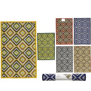 Χαλί Πολύχρωμο 70% πολυεστέρας/30% βαμβάκι 55x140cm Σε 6 Χρώματα