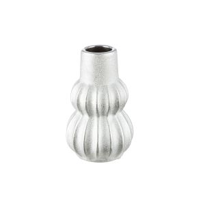 Βάζο Κεραμικό Ασημί χρώμα D10X16Cm D10X16Cm