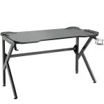 Γραφείο Gaming ArteLibre BERU Μαύρο Ξύλο/Μέταλλο 120x65x75cm