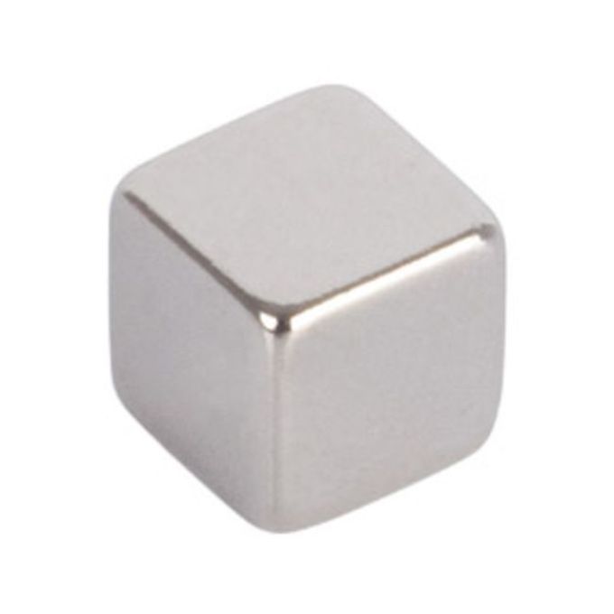 Μαγνήτης Κύβος Neodymium Ασημί 5x5mm 8Τμχ