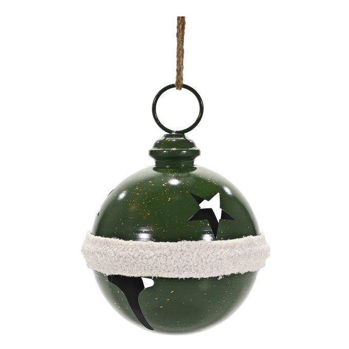 Χριστουγεννιάτικο Κρεμαστό Διακοσμητικό Καμπάνα Πράσινο 22x30cm