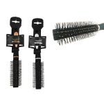 Βούρτσα Μαλλιών Μαλακή Λαβή Μαύρο Πλαστικό Φ4x24cm Σε 2 Αποχρώσεις