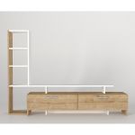 Σύνθετο ArteLibre KENTUCKY Sapphire/Λευκό Μοριοσανίδα 168x30x120cm