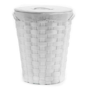 Καλάθι Απλύτων Λευκό Φ40x49cm