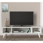 Έπιπλο Τηλεόρασης ArteLibre Samos Λευκό 120x35x40cm