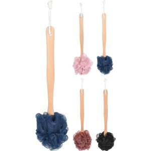 Σφουγγάρι Μπάνιου Με Ξύλινη Λαβή 39cm Σε 4 Χρώματα