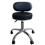 Καρέκλα Εργασίας ArteLibre FIRMEZA Μαύρο/Χρώμιο PU/Μέταλλο 47x47x67/78cm