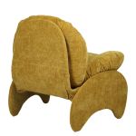 Πολυθρόνα ArteLibre ANANKE Κίτρινο Ύφασμα/Μέταλλο/Ξύλο 85x78x84cm