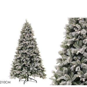 Χριστουγεννιάτικο Δέντρο PE/PP/PVC Με 300 LED Frost 210cm