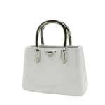 Βάζο Handbag "Milan" Κεραμικό Λευκό PU 24.5x11.5x25.5cm