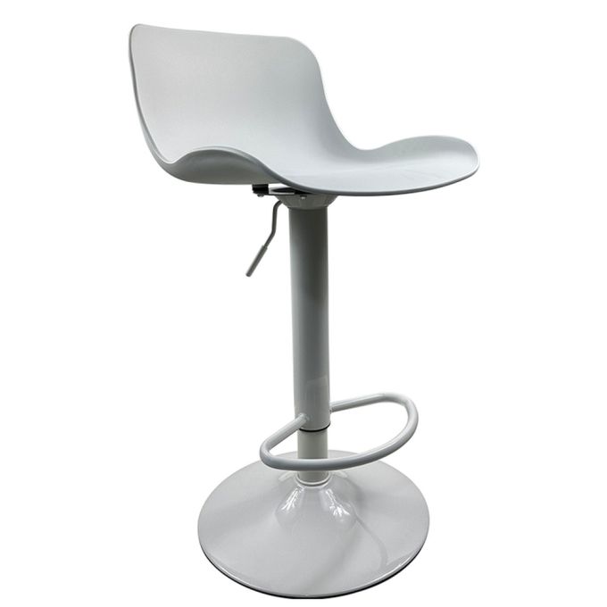 Σκαμπό Bar ArteLibre QUERIDA Λευκό PP/Μέταλλο 44x45x58/81-79/102cm