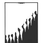 Ανάγλυφο τοίχου Μεταλλικό Μαύρο 26X2X70Cm 26X2X70Cm