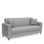 Καναπές Κρεβάτι Τριθέσιος ArteLibre GERARDO Καφέ 210x84x86cm