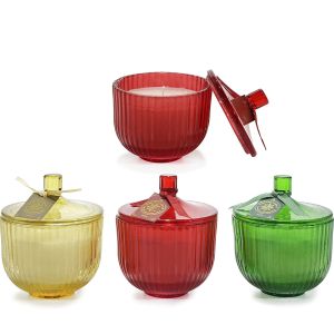 Χριστουγεννιάτικο Αρωματικό Κερί Φ10.5x13cm Σε 3 Σχέδια