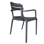 Πολυθρόνα Κήπου ArteLibre HAWAII Γκρι PP 59x48.5x82.5cm