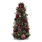 Χριστουγεννιάτικο Δεντράκι Με Κόκκινα Berries 35cm