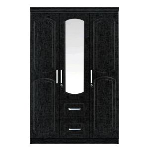 Ντουλάπα ArteLibre PROTEA Μαύρο Μοριοσανίδα 120x50x195cm