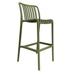 Σκαμπό Bar ArteLibre TAHITI Πράσινο PP 47x38x102cm