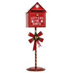 Χριστουγεννιάτικο Γραμματοκιβώτιο Κόκκινο 100cm