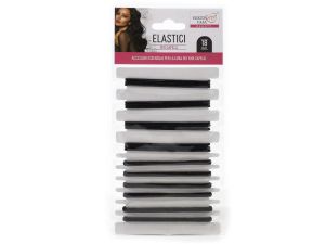 Ελαστικά Μαλλιών Μαύρο Σετ 16Τμχ