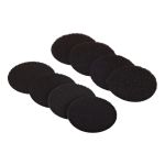 Power Hook+Loop Στρογγυλό Αυτοκόλλητο Μαύρο 45mm 4Σετ