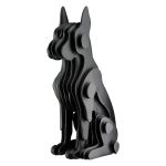 Figure Dog Synthetic Resin Black 13X15X29Cm 13X15X29Cm