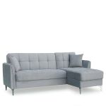 Καναπές Γωνιακός ArteLibre JOAQUIN Γκρι 230x84x89cm