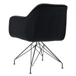 Πολυθρόνα ArteLibre JOEL Μαύρο Ύφασμα/Μέταλλο 66.5x64x82cm