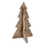 Διακοσμητικό Αντικείμενο Χριστουγεννιάτικο Δέντρο 'Nordic' Χαρτοπολτός Καφέ 16x16.5x26.5cm