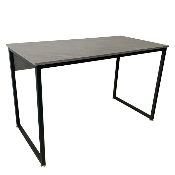 Γραφείο ArteLibre CAMERON Γκρι/Μαύρο PVC/Μέταλλο 120x60x75cm