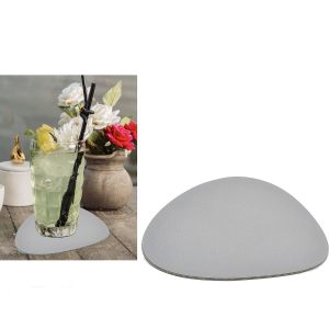 Σουβέρ Γκρι PVC 12x10cm 4Τμχ