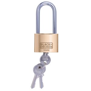 Λουκέτο 50mm Μεγάλη Καμπάνα Ορειχάλκινο BLACK+DECKER