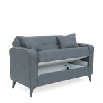 Καναπές Κρεβάτι Διθέσιος ArteLibre GABRIEL 2S Γκρι 146x79x81cm