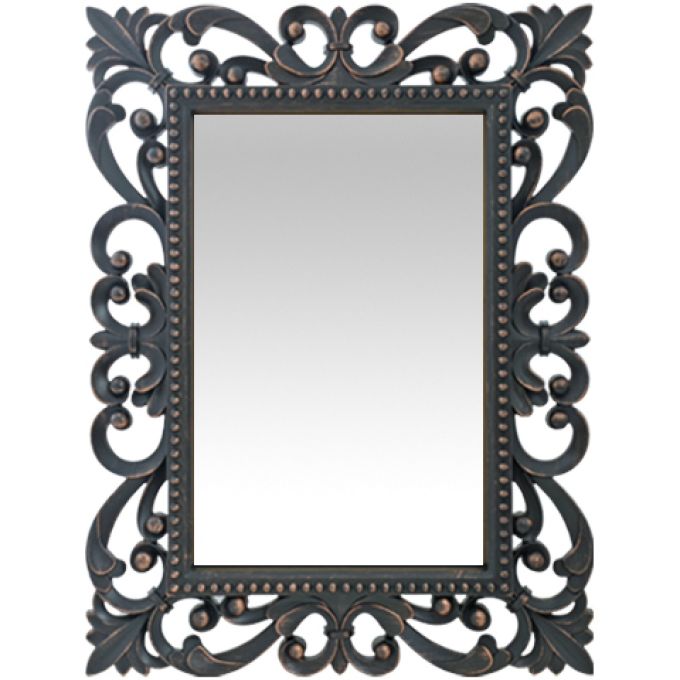 Καθρέπτης Τοίχου ArteLibre Μαύρο Πλαστικό 61x46.3x5.3cm