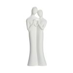Βάζο ArteLibre Ερωτευμένο Ζευγάρι Λευκό Κεραμικό 6x9x27cm