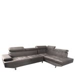 Καναπές Γωνιακός ArteLibre OZMA Γκρι Ύφασμα 254x160x70cm