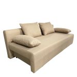 Καναπές Κρεβάτι Τριθέσιος ArteLibre URBAN LOUNGE 3S Ανοιχτό Καφέ Ύφασμα 194x93x72cm
