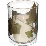 Κηροπήγιο ArteLibre Φύλλο Διάφανο Γυαλί 10x10x13cm