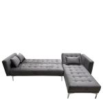 Καναπές Κρεβάτι Γωνιακός ArteLibre ARION Γκρι Ύφασμα 244x162x84cm