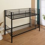 Κουκέτα ArteLibre NICKY Μαύρο Μέταλλο 210x97.5x151cm (Στρώμα 90x200cm)