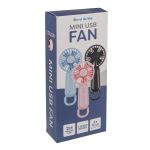 Μίνι Ανεμιστήρας USB Επαναφορτιζόμενος 3 Ταχύτητες Πλαστικό 6x15cm Σε 3 Χρώματα