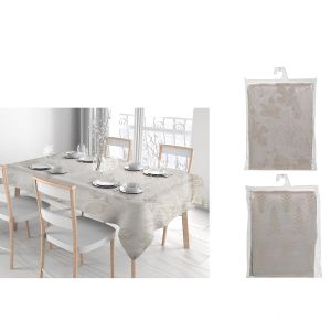 Χριστουγεννιάτικο Τραπεζομάντηλο Αντιλεκιακό Jacquard 140x240cm Σε 2 Σχέδια