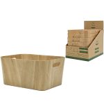 Καλάθι φυσικό/ξύλο/πλαστικό/χαρτί 40x30x20cm Σε 6 Χρώματα