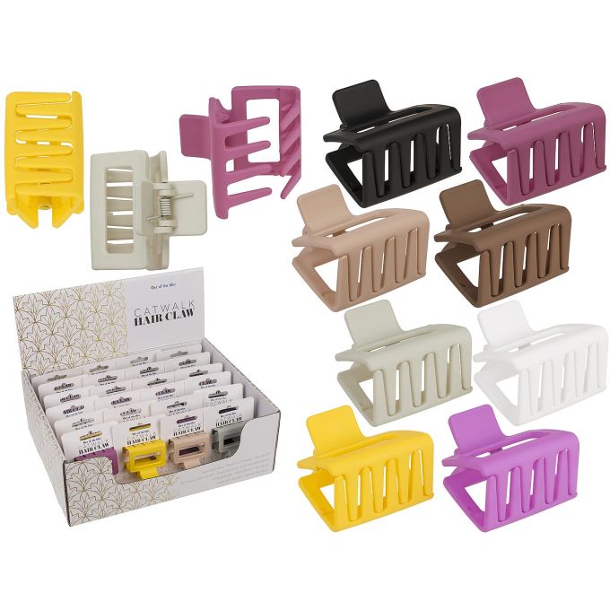 Κλιπ Μαλλιών Πλαστικό/Μέταλλο 5cm Σε 8 Χρώματα