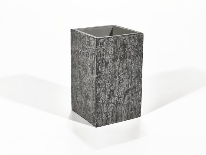 Ποτηροθήκη Γκρι Όψη Ξύλο Polyresin