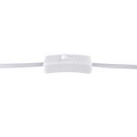 Λάμπα Επιτραπέζια ArteLibre Εκλειπτική Με Διακόσμηση Κύκλοι Λευκό Πορσελάνη 10x17x20cm