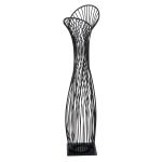 Διακοσμητικό Αντικείμενο Μεταλλικό Μαύρο 17X13X63Cm 17X13X63Cm